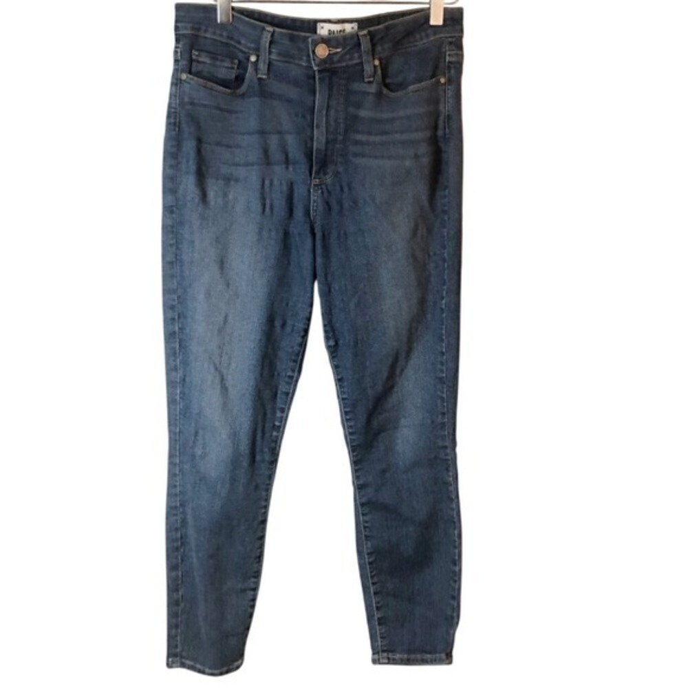 Paige Jeans Hoxton Crop‎ Margie Blue Dark Wash Women's Size 30